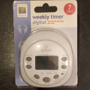 RTH Home Decor 7 Day Digital Weekly Timer